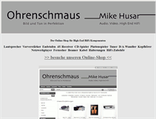 Tablet Screenshot of hifi-ohrenschmaus.de